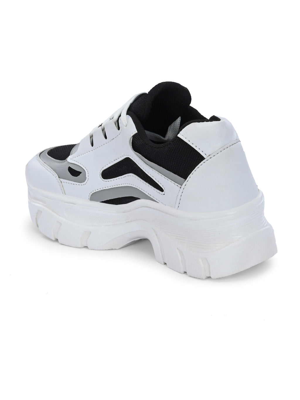 Women White & Black Sport Shoes