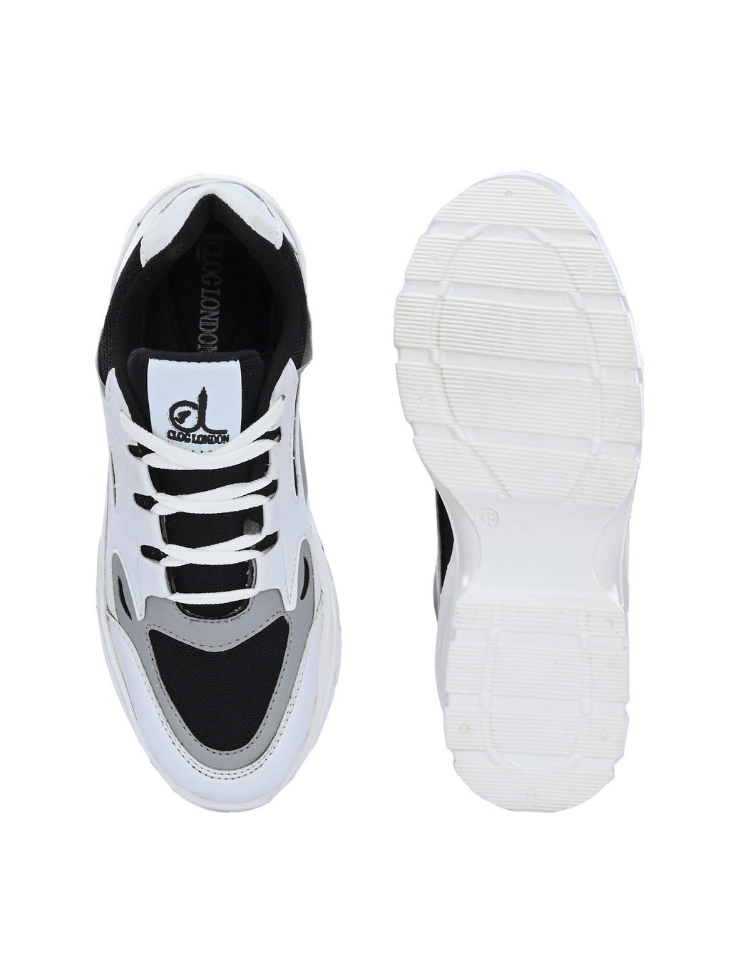 Women White & Black Sport Shoes
