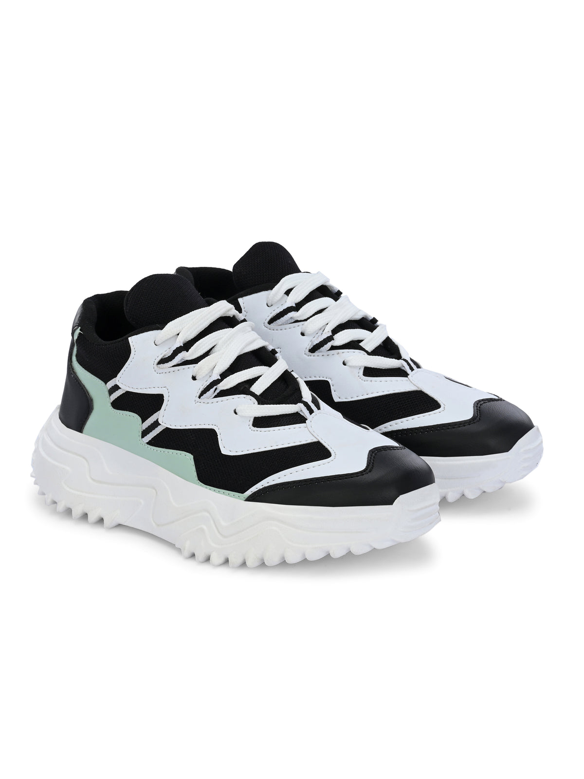 Women Multicolor Lace Up Sneakers