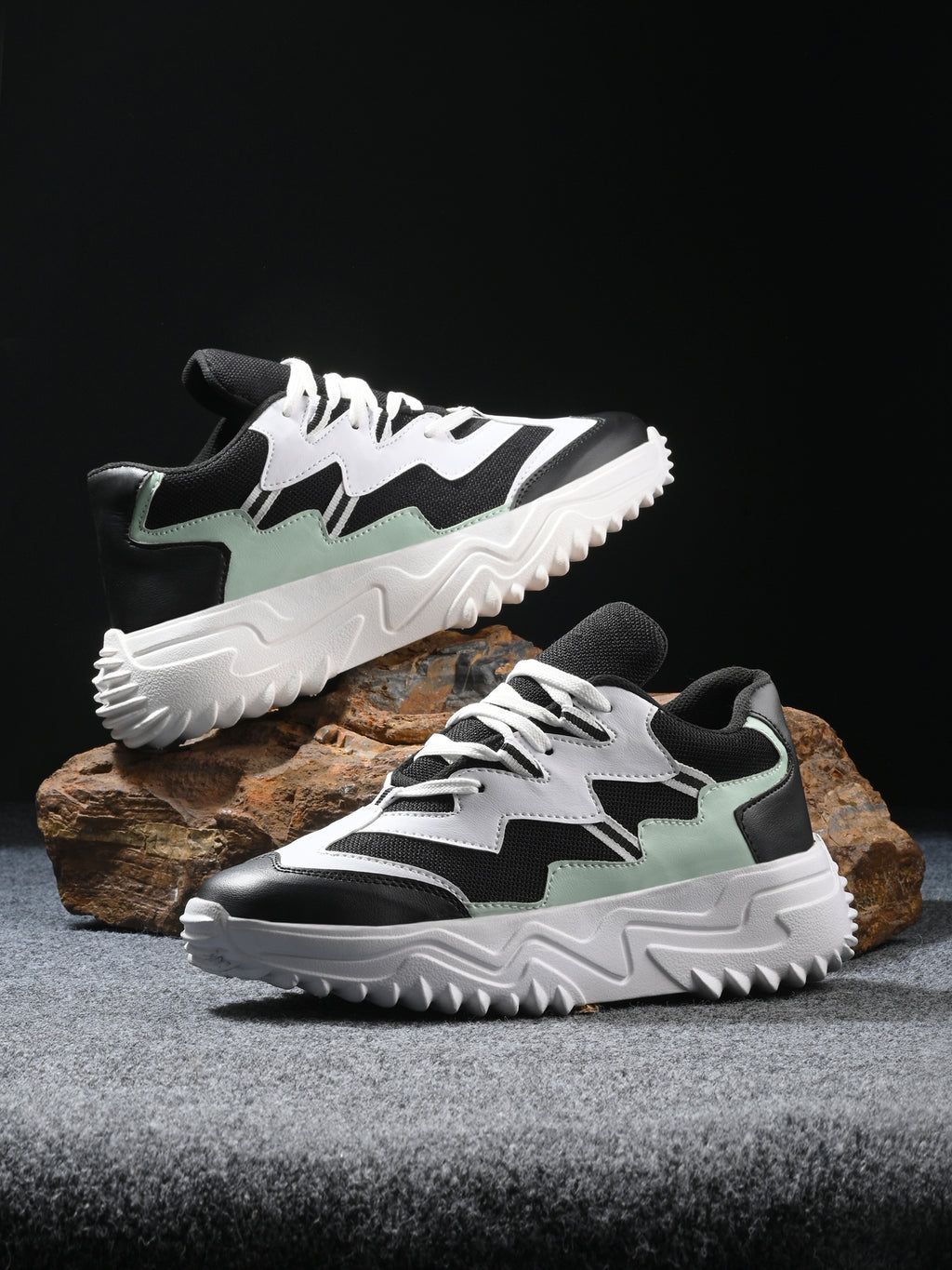 Women Multicolor Lace Up Sneakers