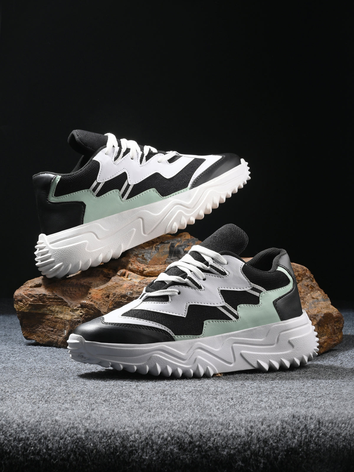 Women Multicolor Lace Up Sneakers