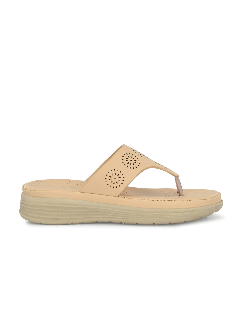 Womens Beige Outdoor Flats