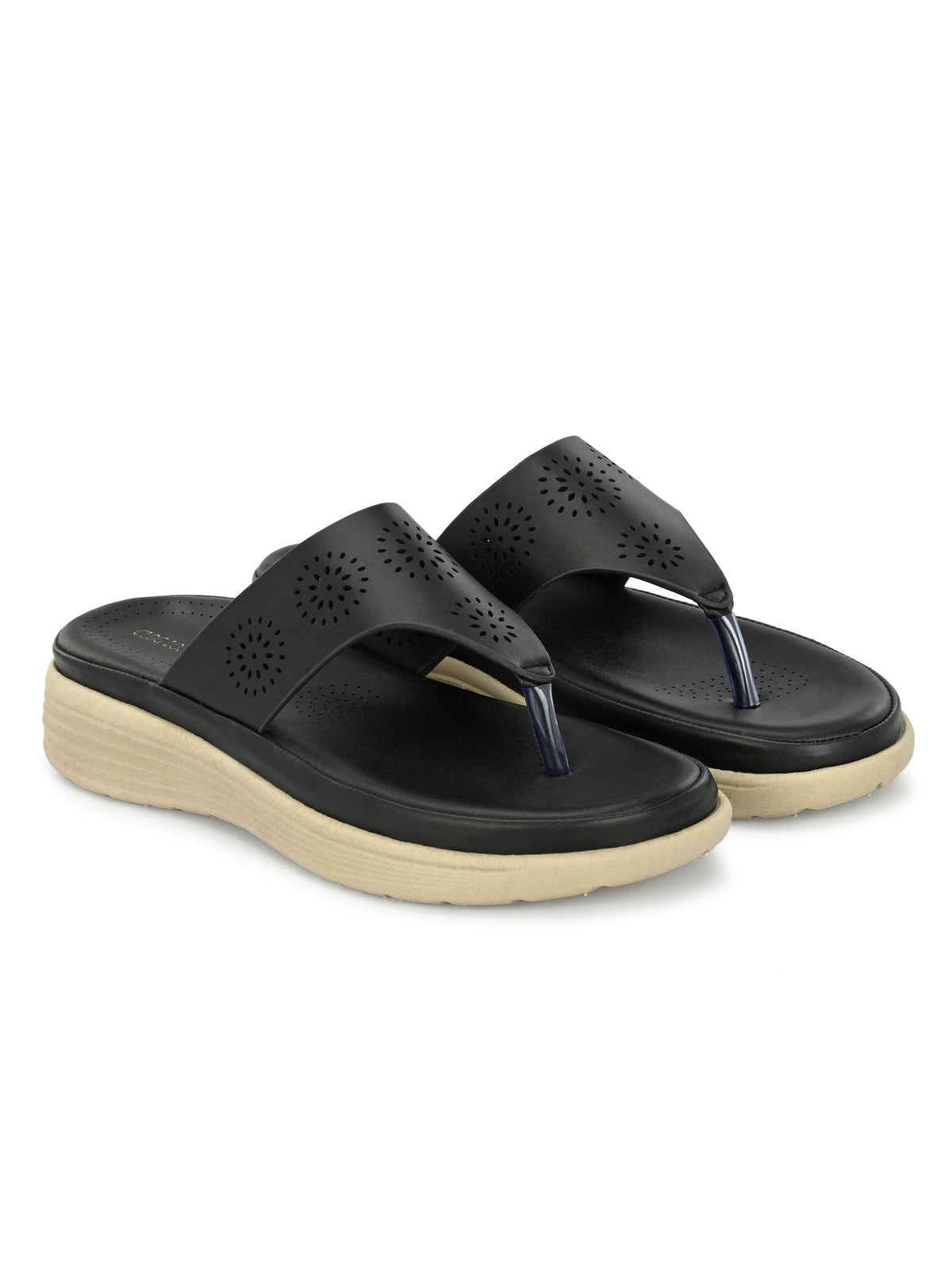 Womens Beige Outdoor Flats