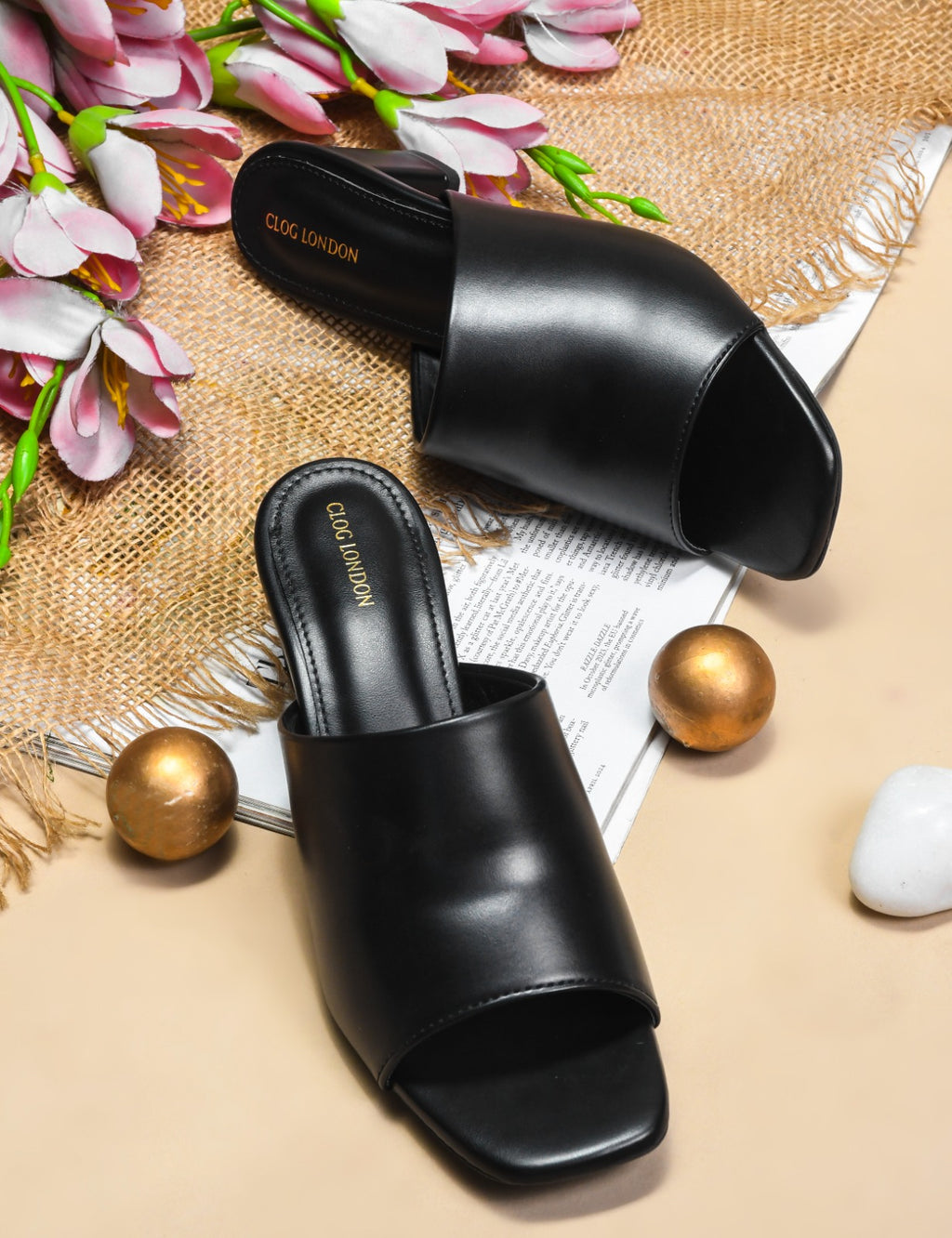 Women Black Heels Sandal