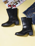 Buy Women Black Casual Boots Online