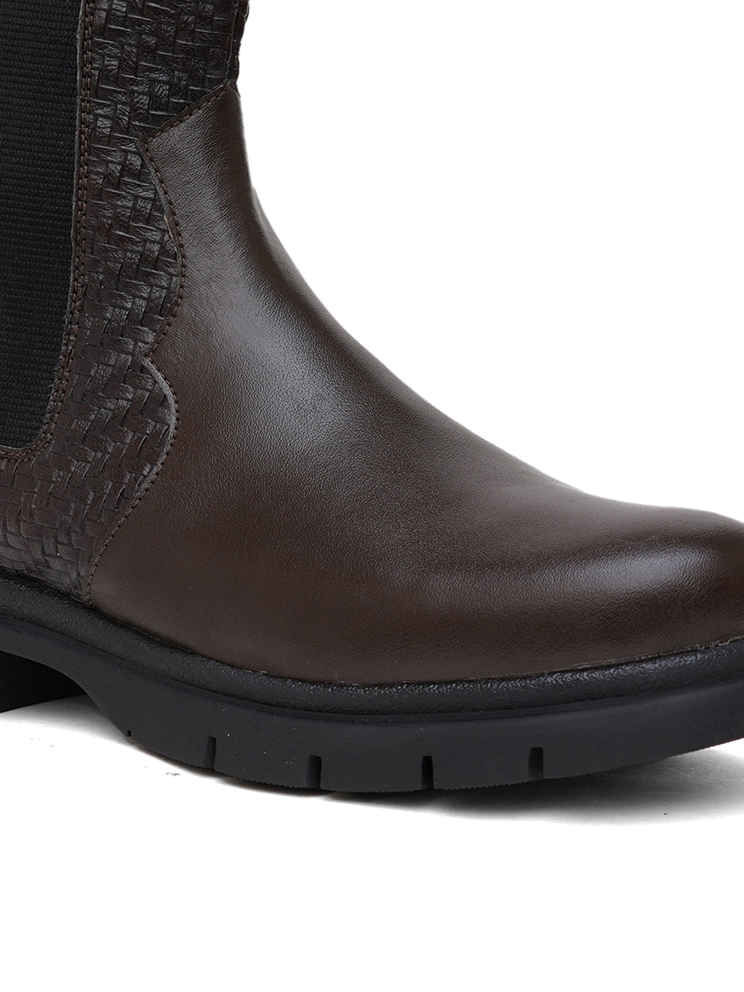 Women Black Textured Boots