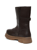Women Brown Block Boots