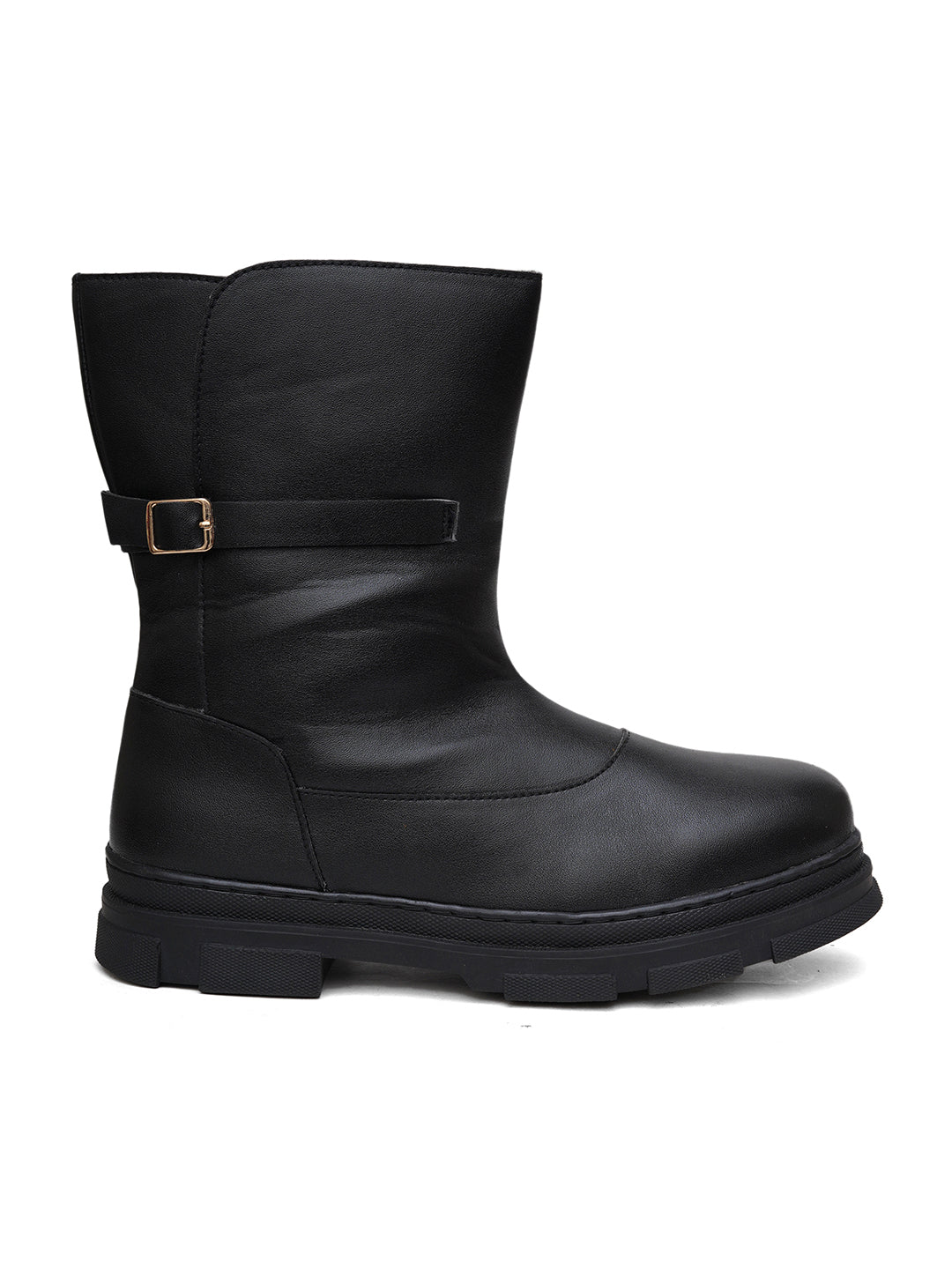 Women Black Block Boots