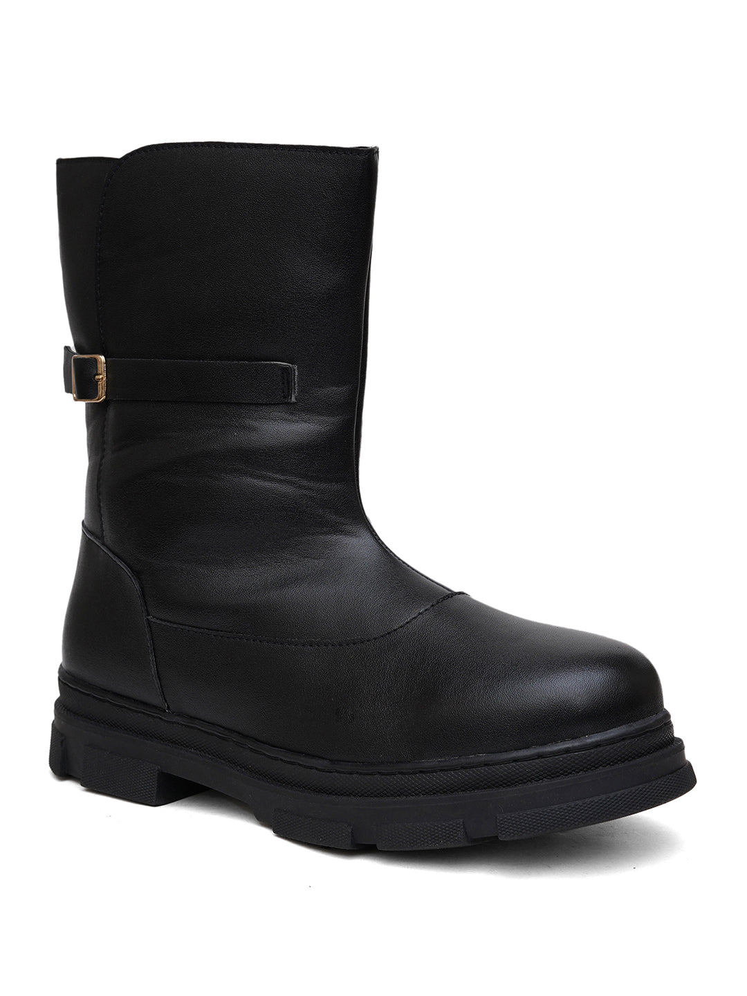 Women Black Block Boots