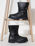 Women Brown Block Boots