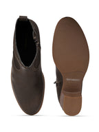 Women Leather Round Toe Boots
